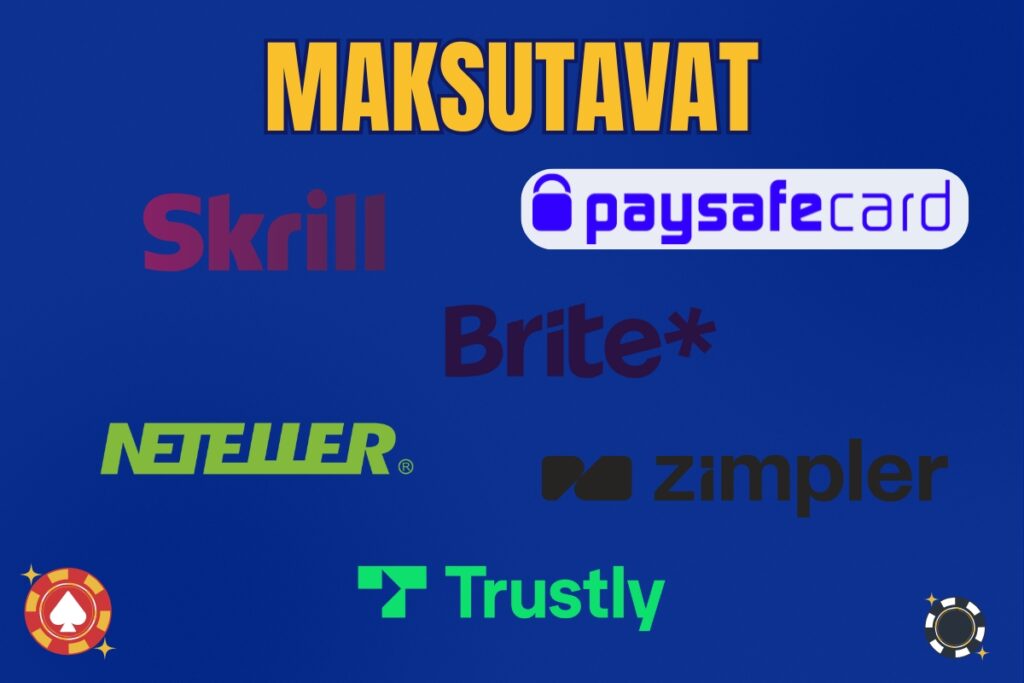 maksutavat suomalaisilla kasinoilla