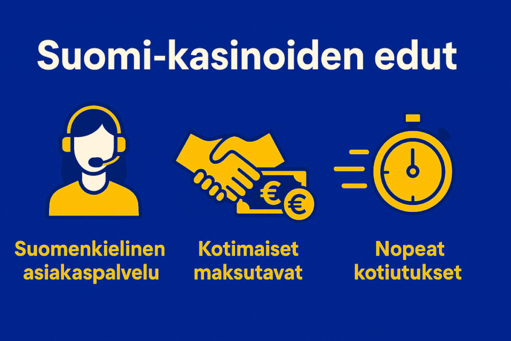 suomalaisten nettikasinoiden edut